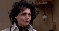 edward_scissorhands gif goth reaction yes // 500x269 // 393KB